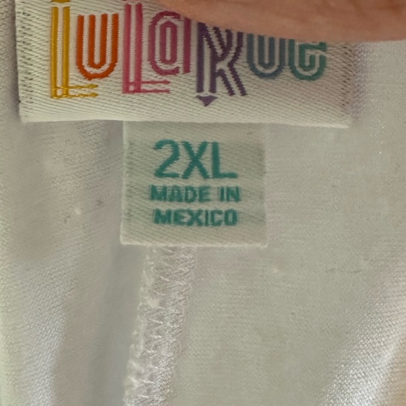 Lularoe White Tank Top - Picture 2 of 2